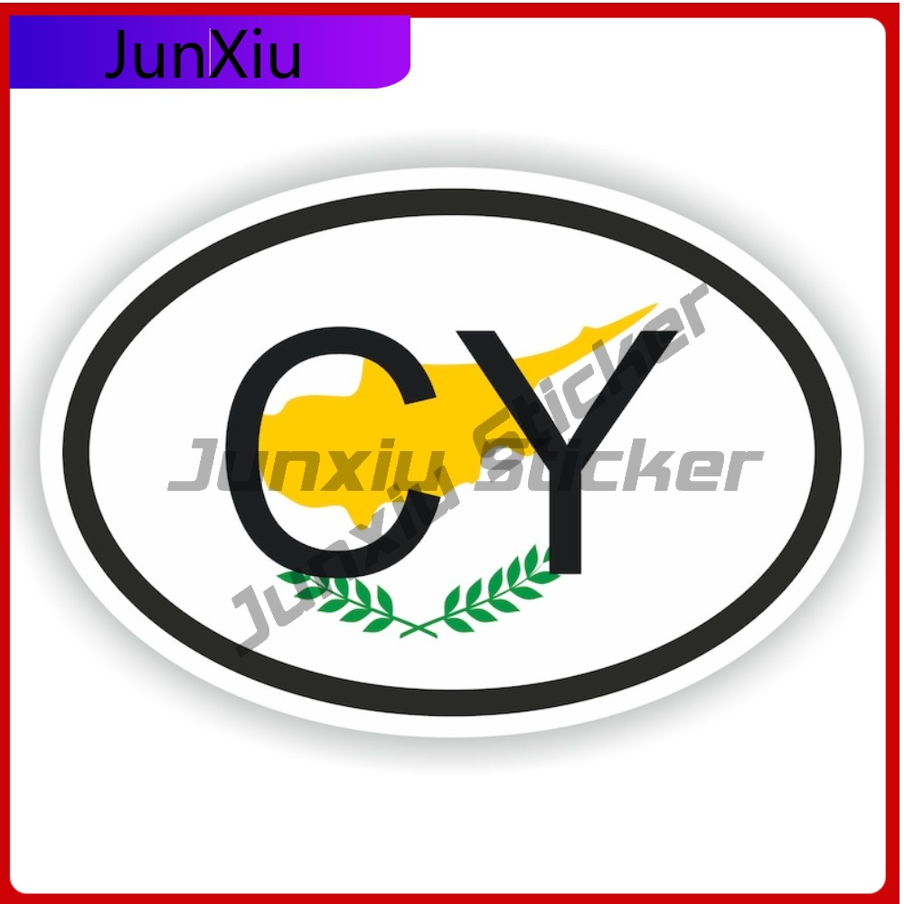 Car Accessories Cyprus - Cypr Owalny Kod Kraju Cy Flaga