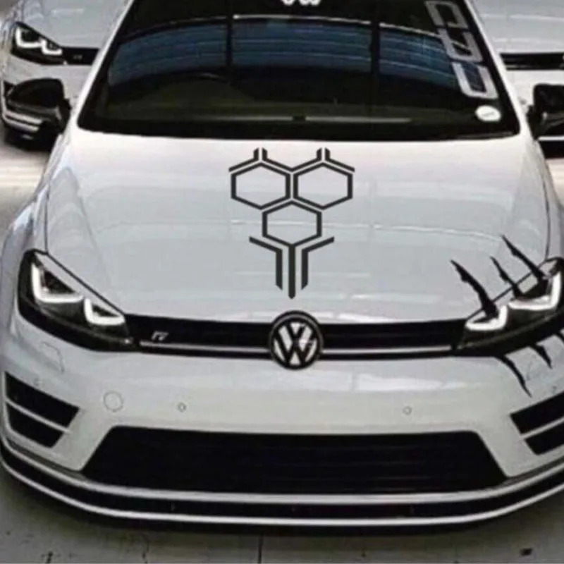 Car Accessories Racing - Naklejki samochodowe z motywem plastra miodu
