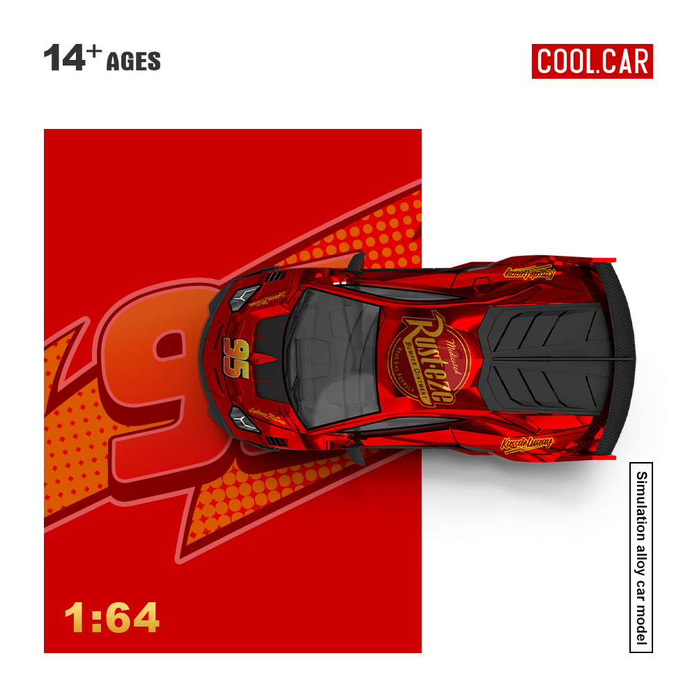 Car Accessories Company - Fajny Samochód 1:64 GT EVO Lightning