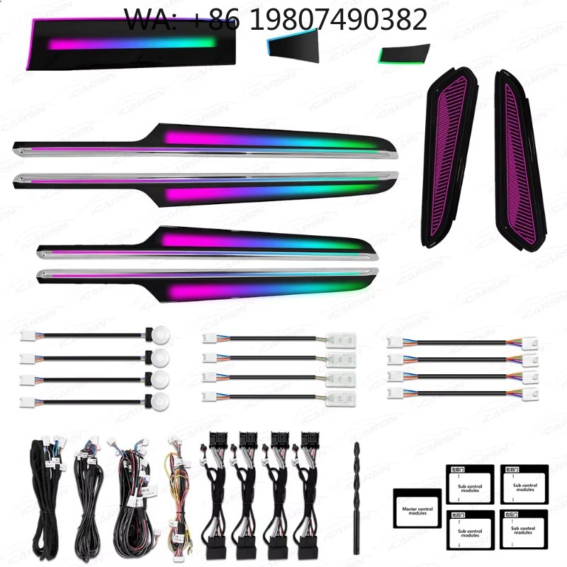 Car Accessories Kit - Zestaw dynamicznych oświetlenia atmosferycznego RGB z