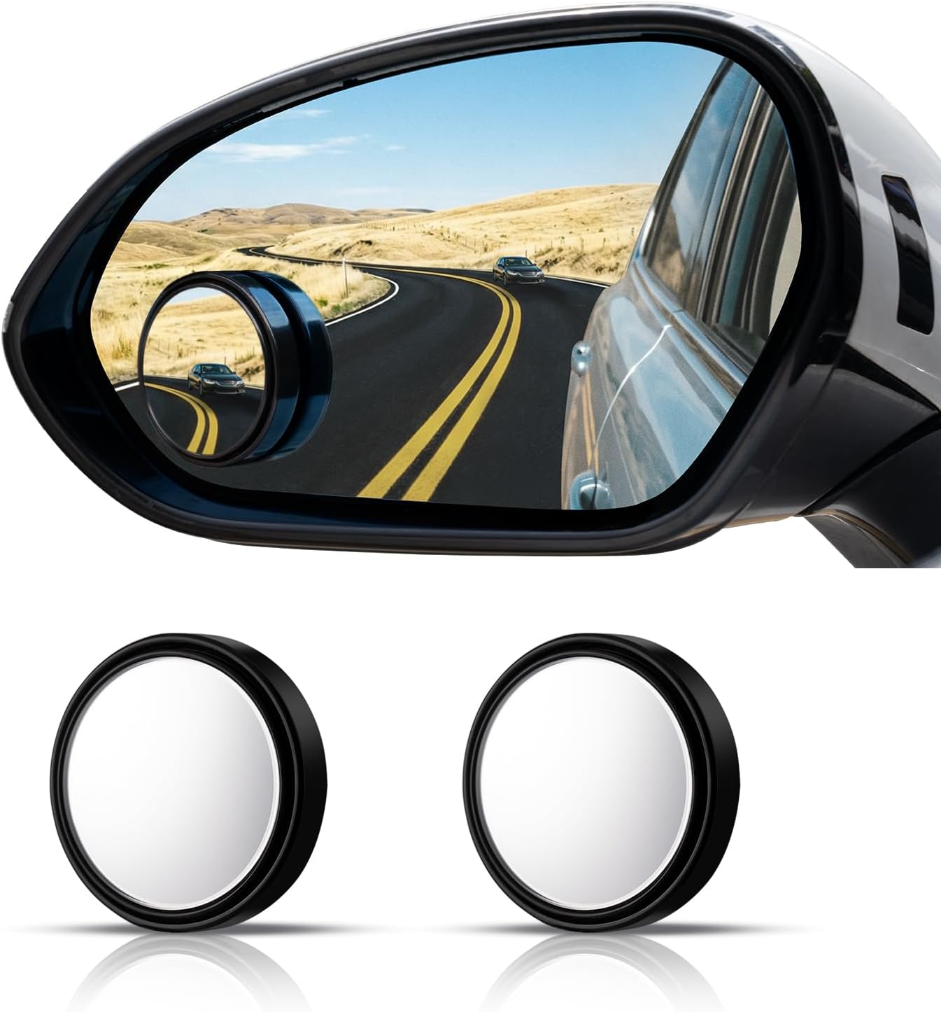 Car Blind Spot Mirror - Lusterko martwego pola WildAuto Round, szkło