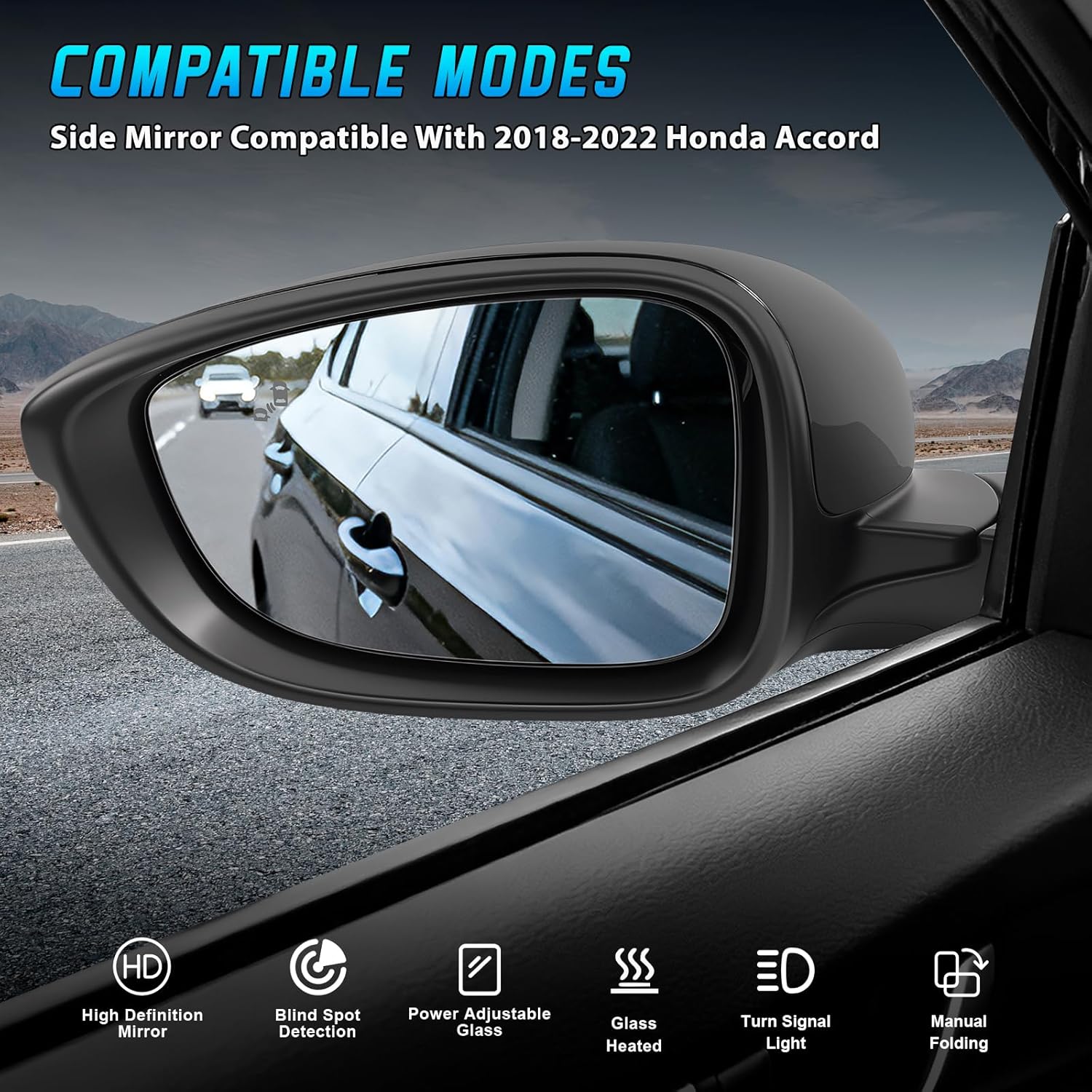 Lewe lusterko wsteczne do Hond – Car Blind Spot Mirror recenzja i cena