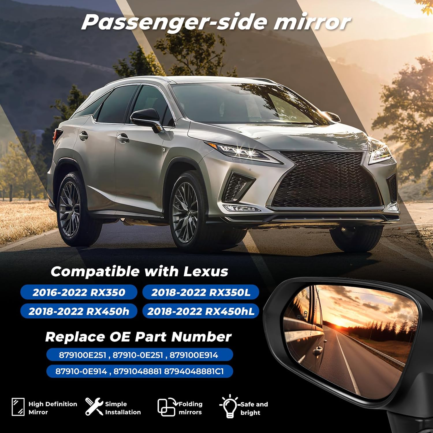 Lewe lusterko wsteczne do Lexu – Car Blind Spot Mirror recenzja i cena