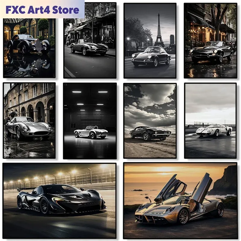 Bezramowy Nowoczesny Plakat z  – Car Accessories Brand recenzja i cena